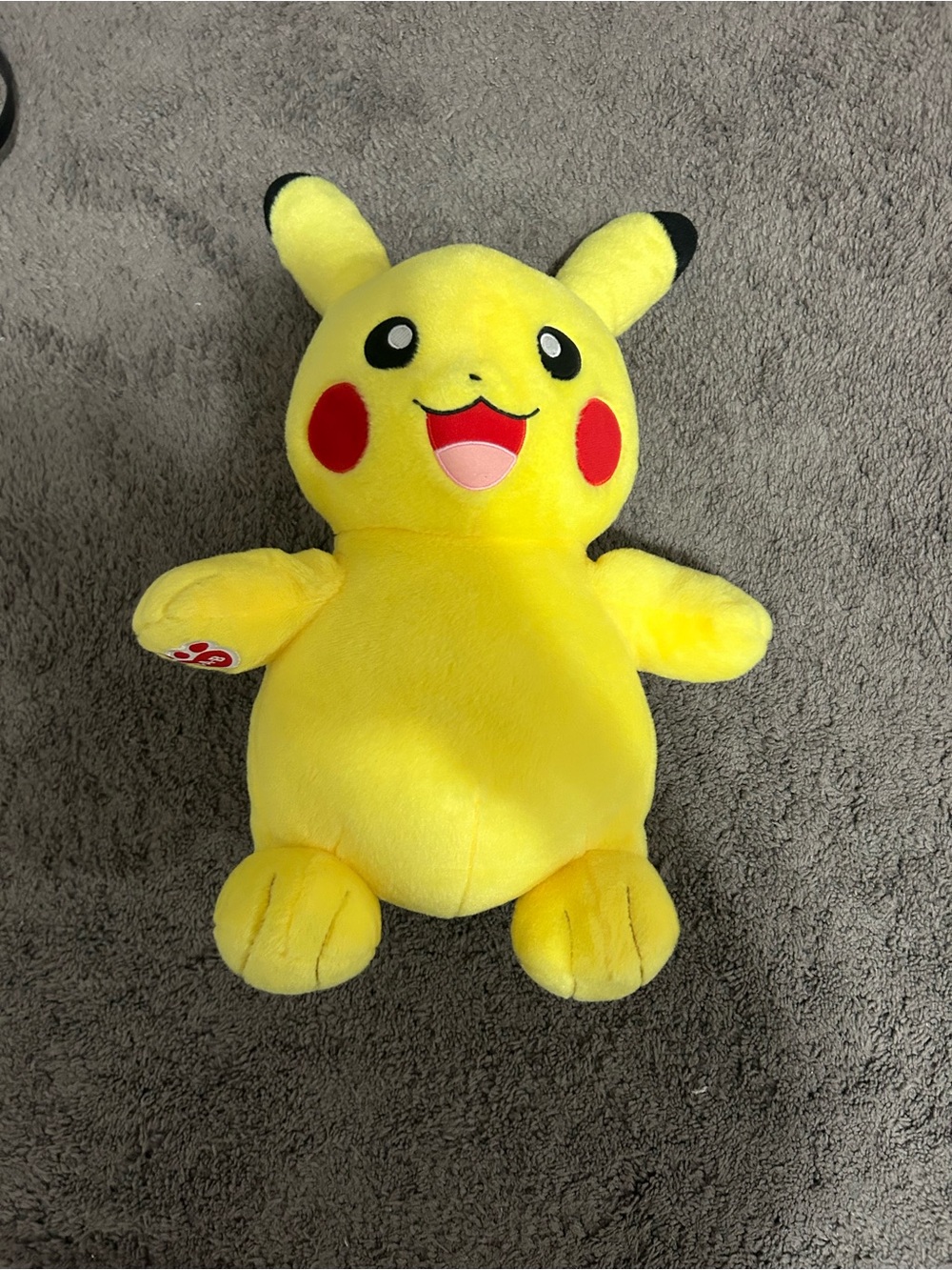 Build-A-Bear Yellow Pikachu Plush with Red Cheeks